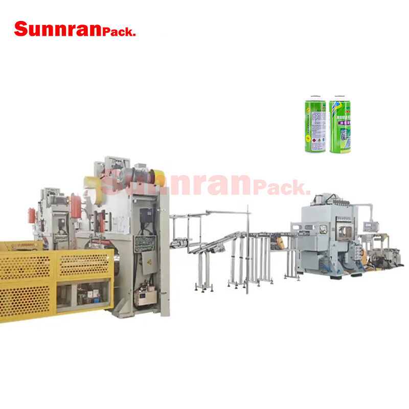 Aerosol can cone and dome making line