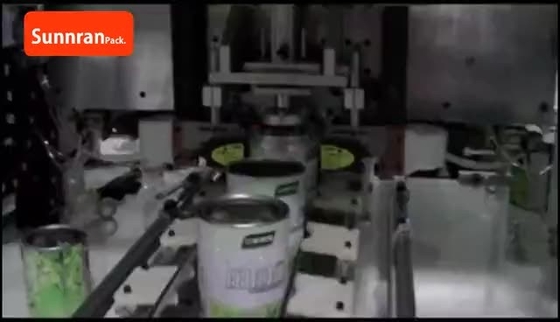 1L পেইন্ট ক্যানের জন্য ছোট গোলাকার টিন ক্যান তৈরির মেশিন 35CPM স্বয়ংক্রিয়